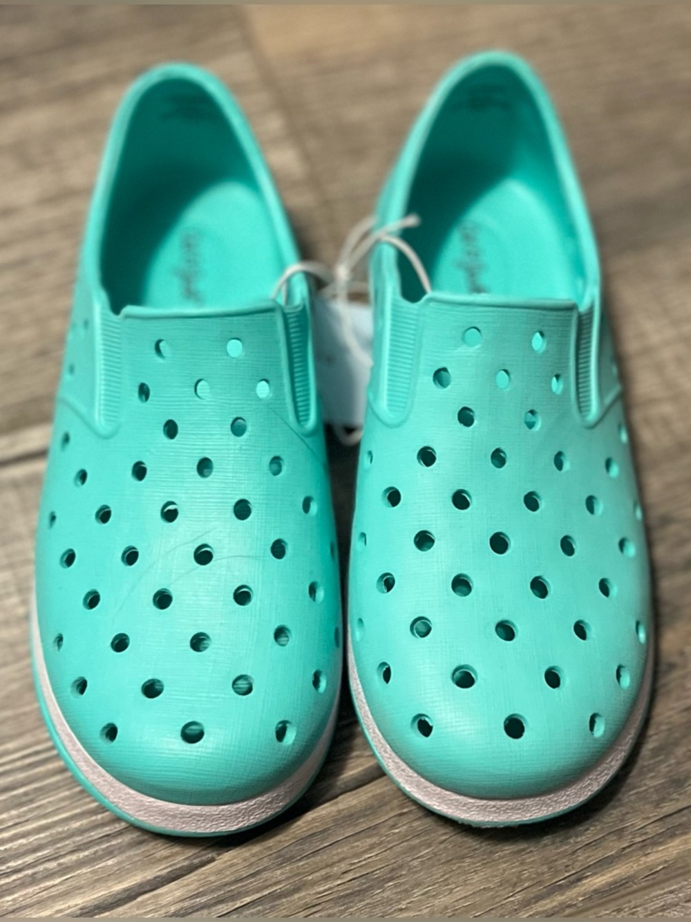 Cat & Jack Teal Slip-On Water-Friendly Kids Shoes Size 12.
